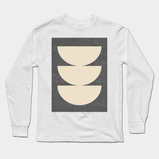 Half Circle 3 - Gray 2 Long Sleeve T-Shirt